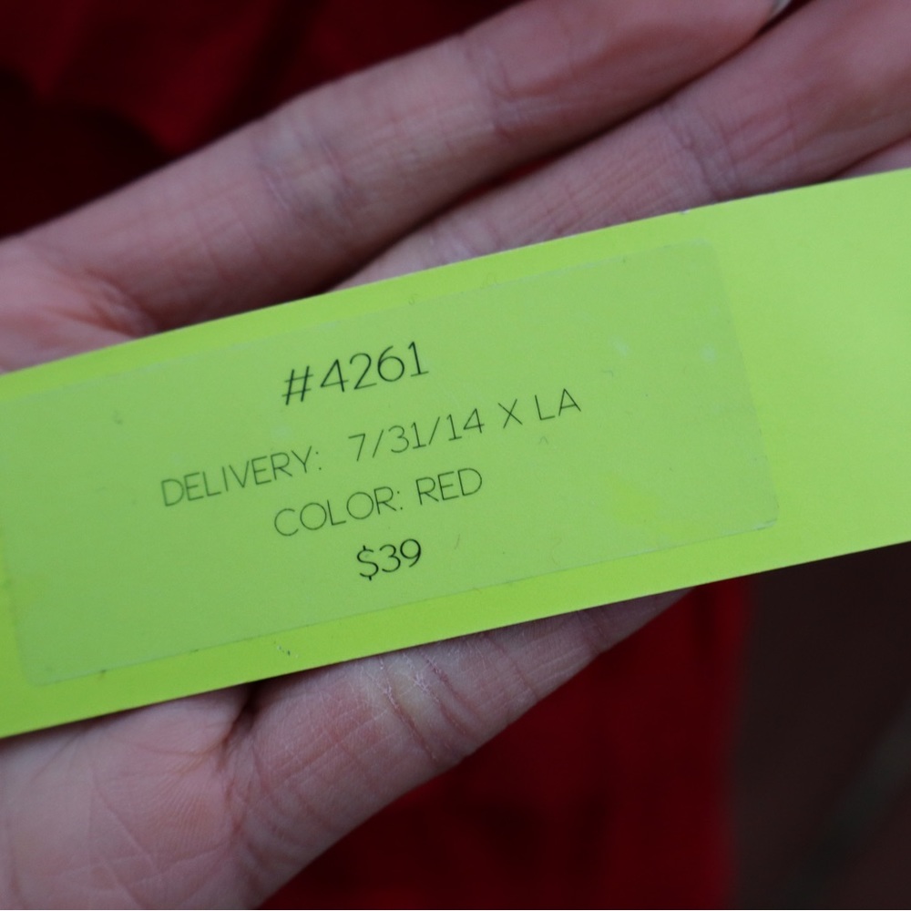 Charlotte Tarantola Red Tiered Ruffled Dress (w/ Tag) - Picture 6 of 8